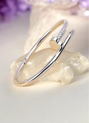 Bracciale chiodo in acciaio inossidabile con cuore - Unisex, marque: ROKIA JEWELLERY, état: Neuf avec étiquette, 20,00 €, 21,70 € Protection acheteurs incluse