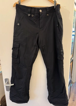 Bonfire Black Cargo Salopettes Ski pants Snowboard trousers, brand: Bonfire, condition: Very good, size: M / UK 12-14, £30.00, £32.20 includes Buyer Protection