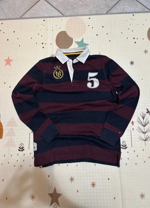 Polo vintage Tommy Hilfiger bordeaux e nera manica lunga - Taglia M, merk: Tommy Hilfiger, staat: Nieuw zonder prijskaartje, maat: M, € 18,99, € 20,64 inclusief Kopersbescherming