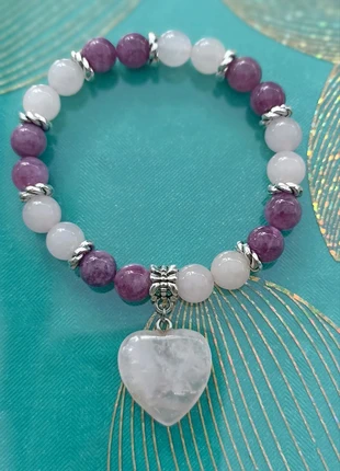 Bracelet Quartz rose et Phosphosiderite, marque: Boutique privée, état: Neuf sans étiquette, 5,00 €, 5,95 € Protection acheteurs incluse