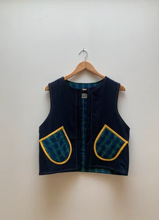 Veste sans manches réversible, brand: Fait Main, condition: New without tags, size: M / 38 / 10, €70.00, €74.20 includes Buyer Protection