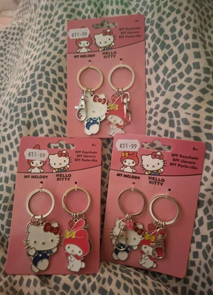 Hello Kitty & My Melody BFF Keychains Set, brand: Hello Kitty, condition: New without tags, €4.99, €5.94 includes Buyer Protection