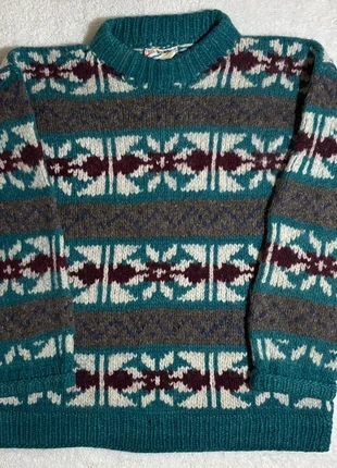 Pull Ecuador multicolore vintage 100% laine fait main - très bon état, marke: Fait Main, zustand: Sehr gut, größe: Universal, 50,00 €, 53,20 € inklusive Vinted-Käuferschutz