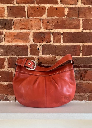 Vintage Y2K Coach Coral Medium Leather Handbag, brand: Coach, condition: Good, £32.99, £35.34 includes Buyer Protection Pro