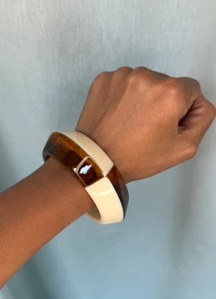 Jonc marron et beige tendance, marque: atelier.bjx, état: Très bon état, 10,50 €, 11,73 € Protection acheteurs (Pro) incluse