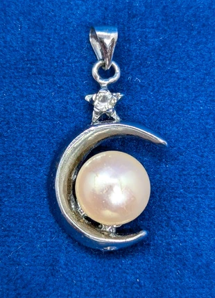 Pendentif en argent et perle de culture, brand: Argent, condition: Good, €12.00, €13.30 includes Buyer Protection Pro