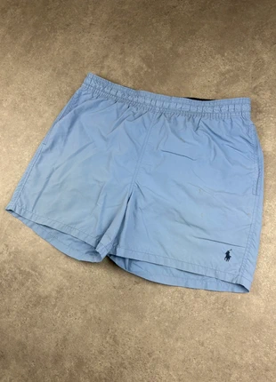 Short de Bain Ralph Lauren Bleu Clair Cavalier Noir, marque: Ralph Lauren, état: Satisfaisant, taille: L, 13,00 €, 14,35 € Protection acheteurs (Pro) incluse