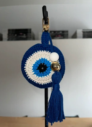 Alziende oog sleutelhanger, merk: Hand Knitted, staat: Nieuw zonder prijskaartje, € 7,50, € 8,58 inclusief Kopersbescherming