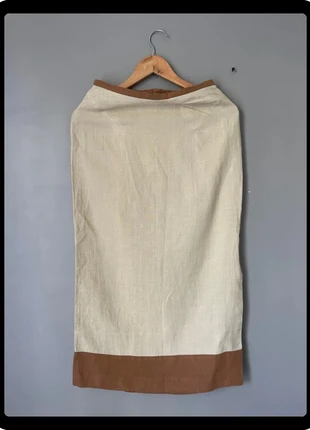 Cyrillus jupe longue beige marron en lin taille M très bon état, marque: Cyrillus, état: Très bon état, taille: M / 38 / 10, 15,00 €, 16,45 € Protection acheteurs incluse