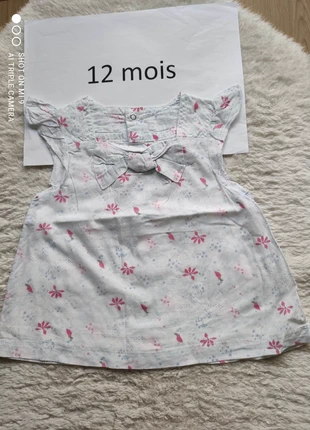 Chemisier 12 mois, merk: Kitchoun, staat: Heel goed, maat: 9-12 maanden / 74 cm, € 2,00, € 2,80 inclusief Kopersbescherming