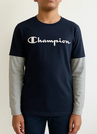 T-shirt Champion manche longue | Taille 13/14 ans | Très bon état, état: Bon état, taille: 14 ans / 164 cm, 5,00 €, 5,95 € Protection acheteurs incluse