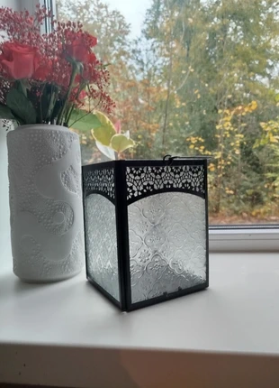 Zwarte metalen Oosterse lantaarn glas Marokko Marrakech, merk: Marrakech, staat: Heel goed, € 7,49, € 8,56 inclusief Kopersbescherming