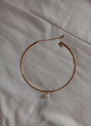 gold white pearl necklace // colar dourado com pérola branca, marque: no brand, état: Très bon état, 2,00 €, 2,80 € Protection acheteurs incluse