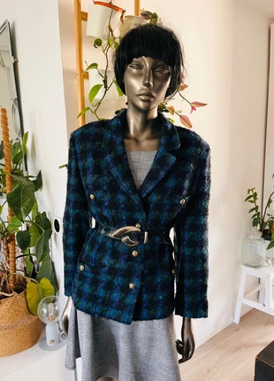 Veste vintage en laine style tweed  à carreaux taille 40/42 | chaqueta | jas | giacca | jacket, brand: Vintage Dressing, condition: Very good, size: L / 40 / 12, €45.00, €47.95 includes Buyer Protection