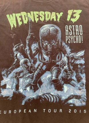 T-shirt rare vintage live tour horror punk metal Wednesday 13, marque: Gildan, état: Satisfaisant, taille: M, 40,00 €, 42,70 € Protection acheteurs incluse