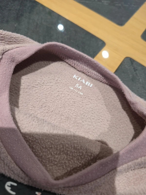 Pyjama 2 pièces mauve/vieux rose Kiabi 5 ans - photo numéro 4
