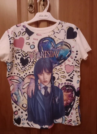 Camiseta Wednasday niña, marque: Local, état: Très bon état, taille: 11 ans / 146 cm, 3,00 €, 3,85 € Protection acheteurs incluse