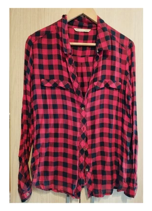 Camisa de cuadros rojos con falso bolsillo, Sfera, brand: Sfera, condizioni: Ottime, taglia: M / IT 42 / EU 38, €10.00, €11.20 include la Protezione acquisti
