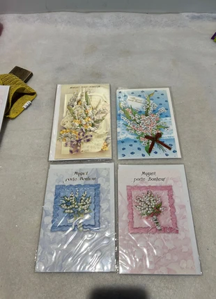 4 cartes Muguet Porte Bonheur, condition: New with tags, €2.00, €2.80 includes Buyer Protection