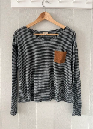 Camisola às riscas com bolso, marca: Belle & Rebel, estado: Muito bom, tamanho: M / 38 / 10, €3.00, €3.85 inclui Proteção do Comprador