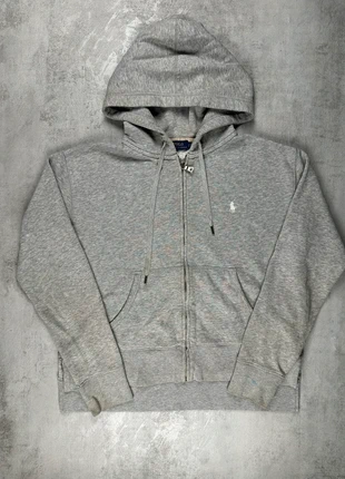 Gilet Zip à Capuche Ralph Lauren gris logo blanc taille S homme, marca: Ralph Lauren, estado: Muy bueno, tamaño: S, 39,00 €, 41,65 € Protección al comprador incluida