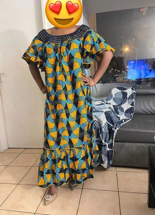 Robe longue africaine , boubou africain makeba, estado: Novo sem etiquetas, tamanho: Tamanho único, €30.00, €32.20 inclui Proteção do Comprador