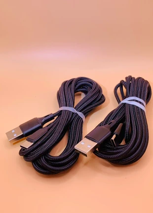 2-Pack | 3-Meter Extra Long USB-A to USB-C Braided Charging Cable, condition: New with tags, £2.99, £3.84 includes Buyer Protection Pro