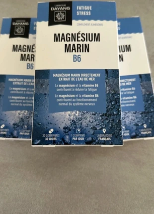Vend lot de 3 boîtes de Magnésium Marin B6, marque: dayang, état: Neuf avec étiquette, 12,00 €, 13,30 € Protection acheteurs incluse