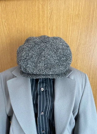 Casquette vintage gavroche en laine motifs chevron, brand: GATSBY, condition: Very good, size: 57, €10.00, €11.20 includes Buyer Protection