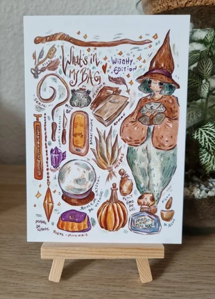 Carte Automne Halloween What's in my bag Witchy Le Prince au Petit Pois 🍁, marque: Le Prince Au Petit Pois, état: Neuf sans étiquette, 5,50 €, 6,48 € Protection acheteurs incluse