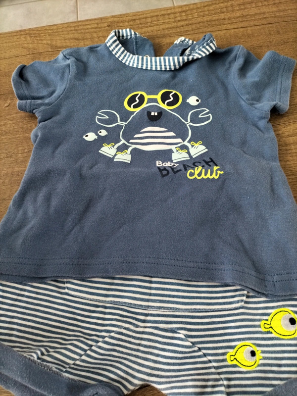 Ensemble t-shirt et Short 18 mois petit béguin - photo numéro 2