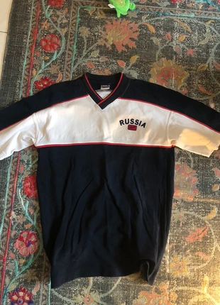 T-shirt polo reebok boxy très bon état vintage tri-crolore, marca: Reebok, estado: Muito bom, tamanho: L, €20.00, €21.70 inclui Proteção do Comprador