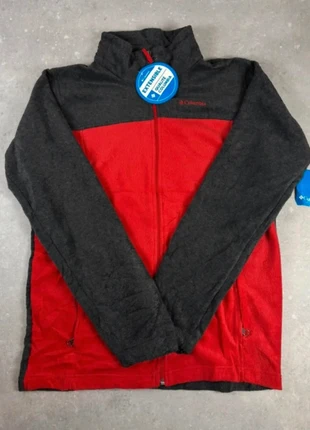 Veste polaire full zip Columbia / Rouge et gris foncé logo brodé / taille S, marque: Columbia, état: Neuf avec étiquette, taille: S, 22,00 €, 23,80 € Protection acheteurs incluse