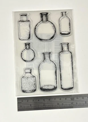 Vintage style bottles stamp set, brand: Unbranded, condition: New with tags, £2.85, £3.69 includes Buyer Protection