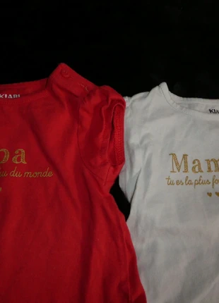 T-shirts sans manches, brand: Kiabi, condition: Very good, size: 1-3 months / 56 cm, €1.00, €1.75 includes Buyer Protection