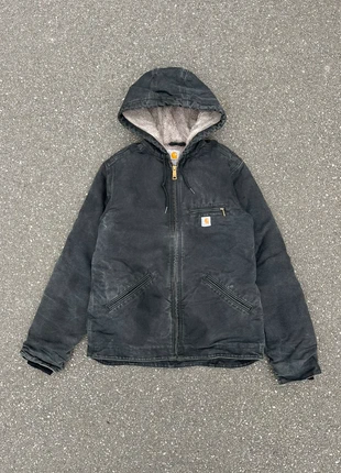 Carhartt active jacket WJ141 BLK sunfaded lined molletonné vintage - Taille XS, marque: Carhartt, état: Très bon état, taille: XS / 34 / 6, 150,00 €, 158,20 € Protection acheteurs (Pro) incluse