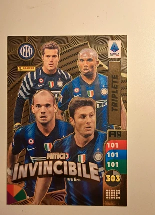 Carta Adrenalin XL 2025-26 triplete mitici invincibili Inter, brand: Panini, condizioni: Ottime, €18.00, €19.60 include la Protezione acquisti