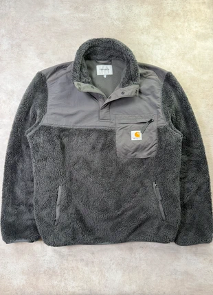 Polaire « Jackson Half snap sweat » Carhartt noir/gris foncé - Taille M, merk: Carhartt, staat: Heel goed, maat: M, € 65,00, € 68,95 inclusief Kopersbescherming