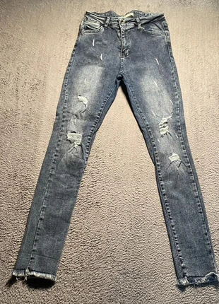 EJ Denim Jeans Womens UK 8 Blue Skinny Denim Pants Distressed Ripped, brand: ej denim, condition: Good, size: S / 8, £8.50, £9.63 includes Buyer Protection