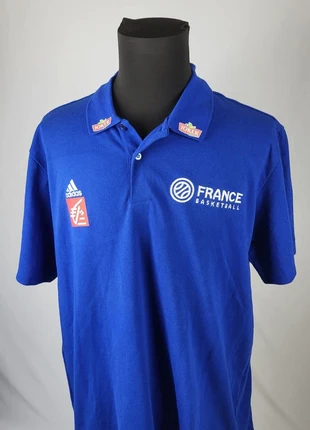 Polo Adidas officiel France Basketball bleu sponsorisé Joker Equipe de France taille XL, brand: adidas, condizioni: Ottime, taglia: XL, €75.00, €79.45 include la Protezione acquisti Pro