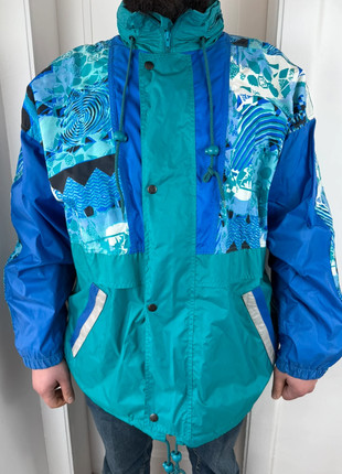 Veste vintage de ski turquoise & bleu – Taille L homme 52/54, marca: Vintage Dressing, estado: Muito bom, tamanho: L, €44.00, €46.90 inclui Proteção do Comprador Pro