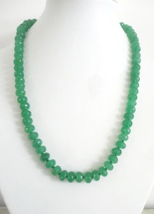 collier pierre émeraude naturelle, perle émeraude verte, bijoux pierre précieuses, marca: Fait Main, estado: Novo com etiquetas, €79.00, €83.65 inclui Proteção do Comprador