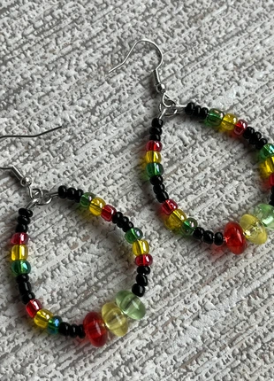 Orecchini Rasta Handmade con Perline Colorate, marque: Handmade, état: Neuf sans étiquette, 5,00 €, 5,95 € Protection acheteurs incluse