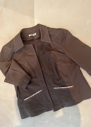 🤎 Ensemble en coton marron veste + pantalon T48, brand: Christine Laure, condition: Very good, size: 4XL / 48 / 20, €15.00, €16.45 includes Buyer Protection