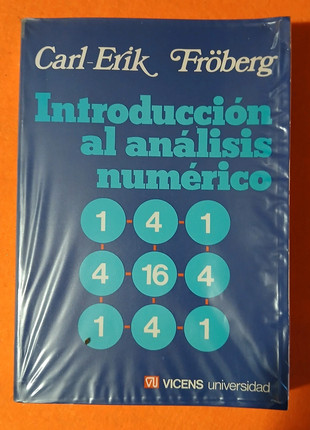 Introduccion al analisis numerico, estado: Bueno, 18,00 €, 19,60 € Protección al comprador incluida