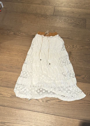 Boho Lace Maxi Skirt – Fairycore Cottagecore Aesthetic, brand: Pixie, condition: Good, size: XS / 6, £9.00, £10.15 includes Buyer Protection