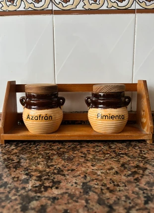 Juego de especieros de cerámica artesanal, marca: Artesania, estado: Novo sem etiquetas, €4.00, €4.90 inclui Proteção do Comprador