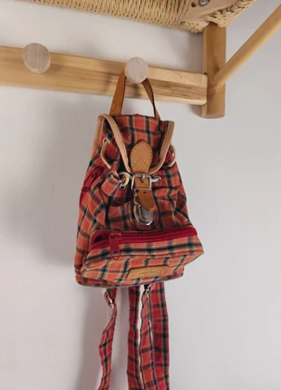 Mini zainetto vintage con dettagli in pelle, marque: Vintage Dressing, état: Très bon état, 10,00 €, 11,20 € Protection acheteurs incluse