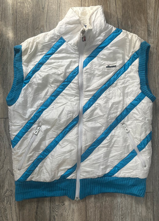 Ellesse White/Blue Quilted Gilet, marque: Ellesse, état: Très bon état, taille: M, 14,00 €, 15,40 € Protection acheteurs incluse