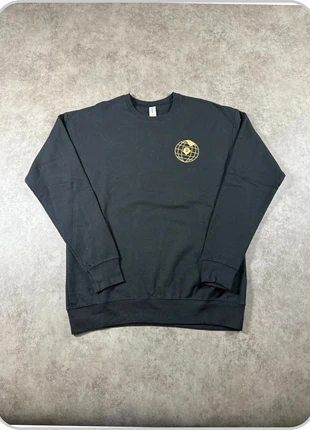 Sweat-shirt Tultex Globe noir, logo brodé, taille S 🖤, marque: Vintage Dressing, état: Très bon état, taille: S, 11,90 €, 13,20 € Protection acheteurs incluse